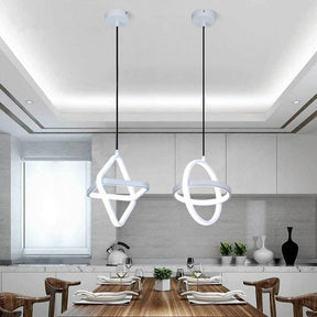Lustre Luminária Pendente LED Minimalista Stylo 2022 lustre luminária pendente led Artificio Lar Redondo / Branco Cores Frias 