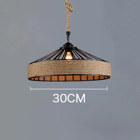 Lustre Pendente Retrô Industrial Corda de Cânhamo Bright Lustre Pendente Retrô Industrial Corda de Cânhamo Bright Artificio Lar 