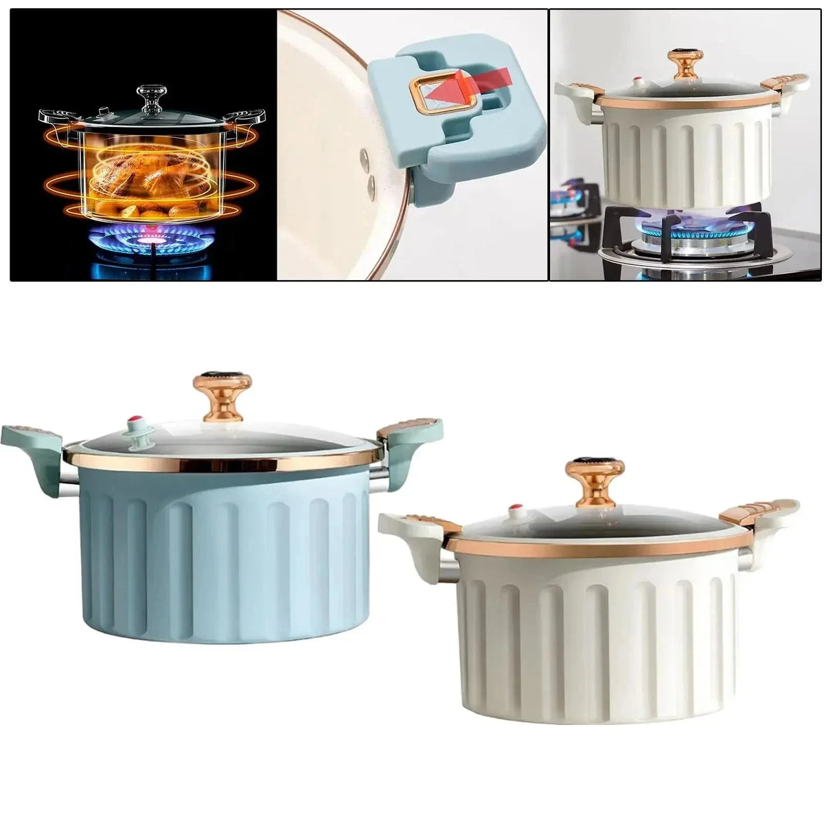 MasterPot 8L - Panela de Pressão Luxuosa de 8 Litros MasterPot 8L - Panela de Pressão Luxuosa de 8 Litros Artificio Lar 