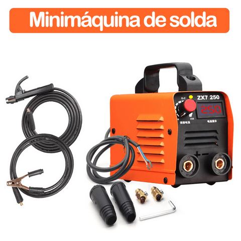 Mini Máquina de Solda Turbo Weld [ULTRA POTENTE] ferramentas Artificio Lar Kit Maquina de Solda C/ Cabos 