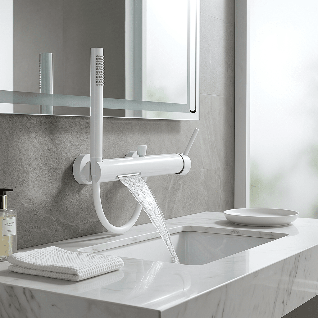Misturador Banheira Alta Pressão AquaJet Misturador Banheira Alta Pressão AquaJet Artificio Lar Branco 