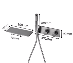 Misturador de Parede Com Ducha Para Banheira Ruulz Misturador de Parede Com Ducha Para Banheira Ruulz Artificio Lar 