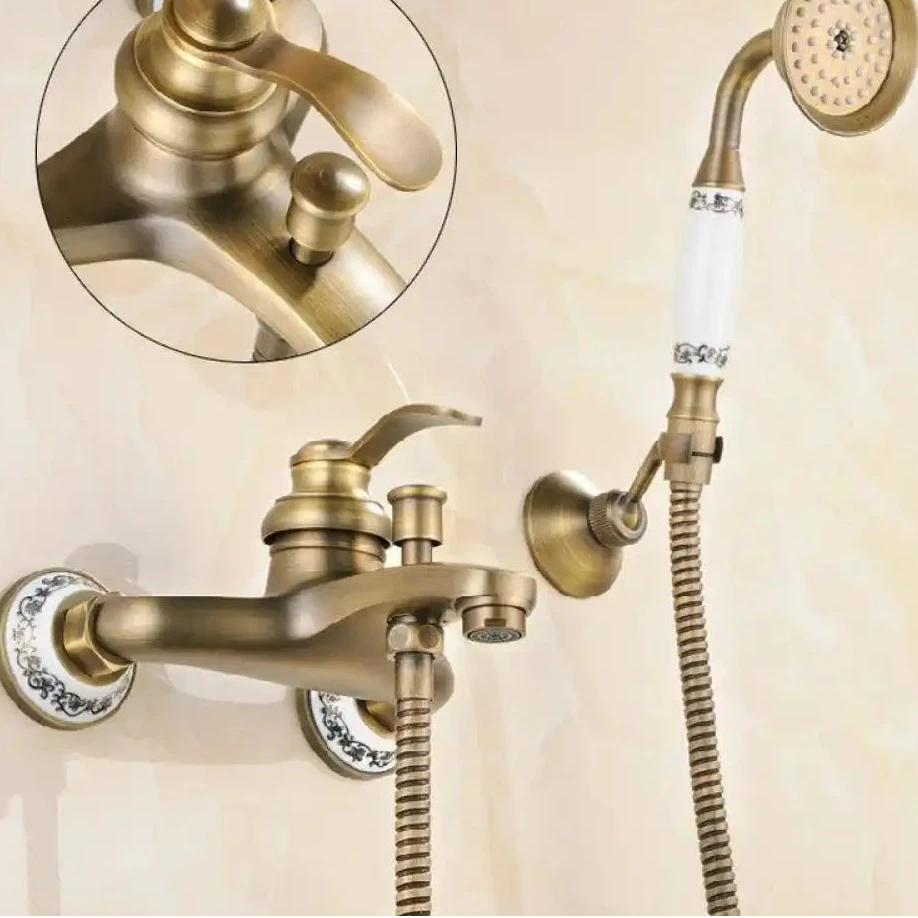 Misturador De Parede Para Banheira Duplocomando Inglês Brazina misturador de parede banheira duplo comando Artificio Lar 