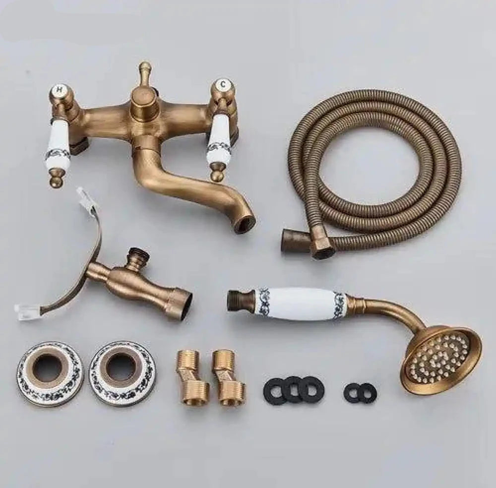 Misturador De Parede Para Banheira Duplocomando Inglês Brazina misturador de parede banheira duplo comando Artificio Lar 