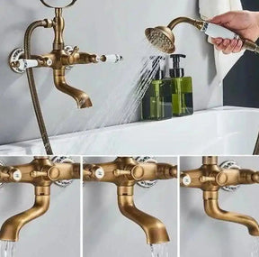 Misturador De Parede Para Banheira Duplocomando Inglês Brazina misturador de parede banheira duplo comando Artificio Lar 