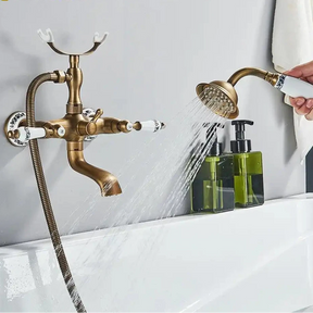 Misturador De Parede Para Banheira Duplocomando Inglês Brazina misturador de parede banheira duplo comando Artificio Lar 