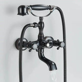Misturador De Parede Para Banheira Duplocomando Inglês Brazina misturador de parede banheira duplo comando Artificio Lar Preto Fosco Entrega De 7 Á 12 Dias 