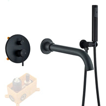 Misturador de Parede Quizz Para Banheira Premium Misturador de Parede Quizz Para Banheira Premium Artificio Lar Preto 