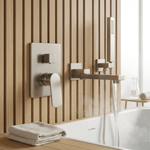 Misturador Parede Para Banheira Aquash Misturador Parede Para Banheira Aquash Artificio Lar Nikel 