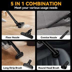 Portable Cordless Vacuum 400W Dry 5 in 1 Handheld Electric Vacuum Cleaner for Floor Carpet Car，For DeWalt 20V Battery Artificio Lar 