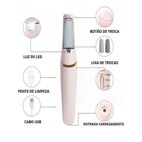 Removedor de Calos Portatil Clean Broove Removedor de calos Artificio Lar 