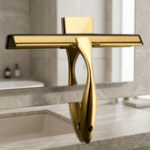 Rodo Limpa Vidros CleanGold Bathroom Suites Artificio Lar Dourado 25cm 