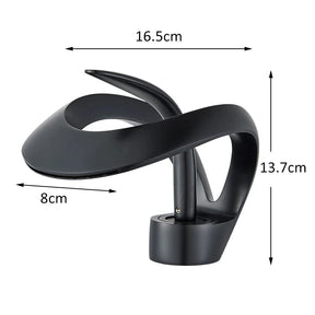 Solid Brass Waterfall Basin Faucet Single Handle Hot Cold Water Mixer Tap For Bathroom Sink Artificio Lar 