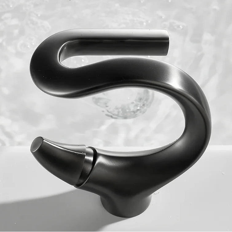 TOLM Basin faucet brass waterfall bathroom basin hot and cold mixer faucet single handle crane chrome mixer faucet Artificio Lar 