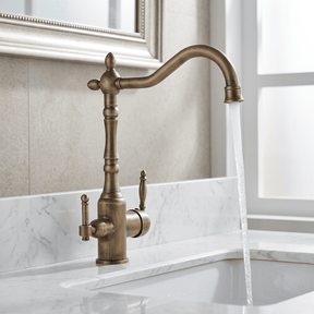 Torneira AquaPure 3 em 1 Kitchen Hutches Artificio Lar Bronze Antigo 