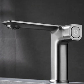 Torneira Banheiro Bica Alta Gladiator Alto Padrão Torneira Banheiro Bica Alta Gladiator Alto Padrão Artificio Lar Cinza Fosco Baixa 