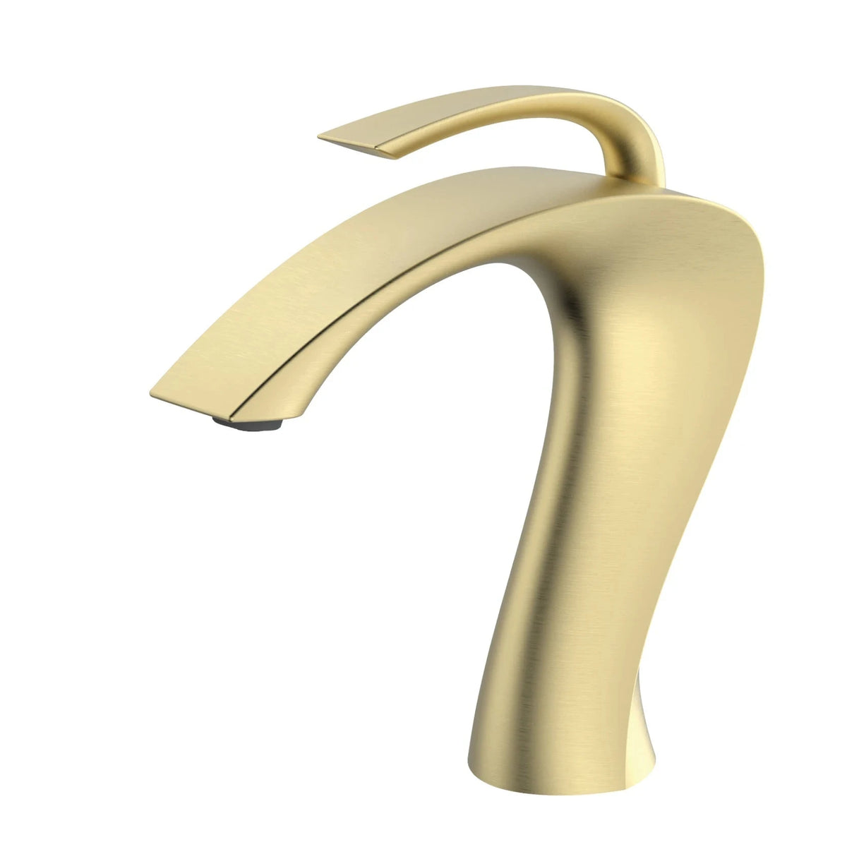 Torneira Banheiro de Bancada Glamour Diamand Torneira Banheiro de Bancada Glamour Diamand Artificio Lar Dourado Escovado 