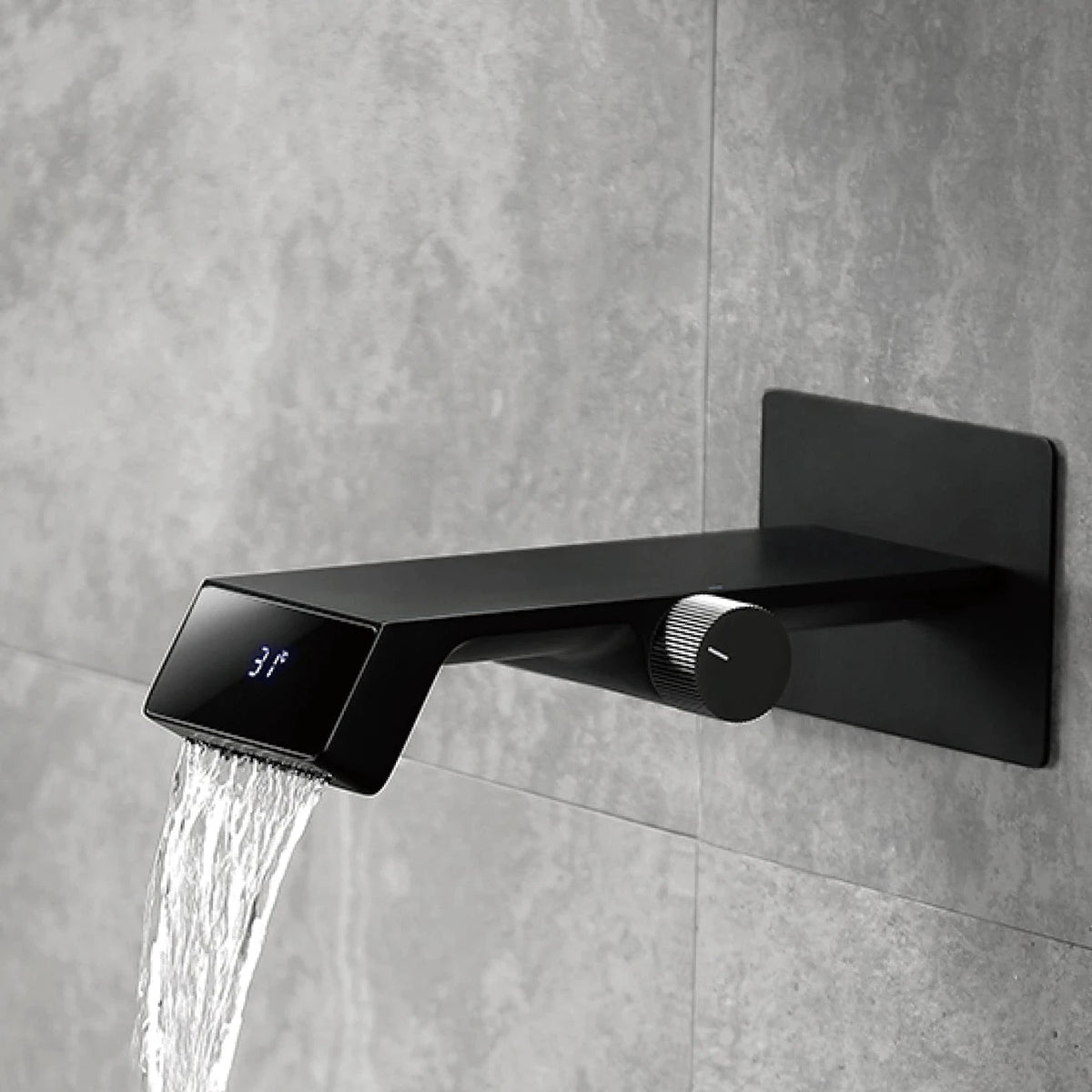 Torneira Banheiro Digital Moofer Clean Alto Padrão Torneira Banheiro Digital Moofer Clean Alto Padrão Artificio Lar Preto Fosco 