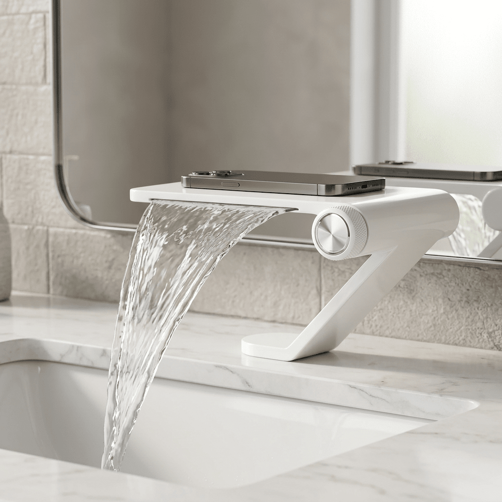 Torneira Cascata AquaDesign Torneira Cascata AquaDesign Artificio Lar Branco 