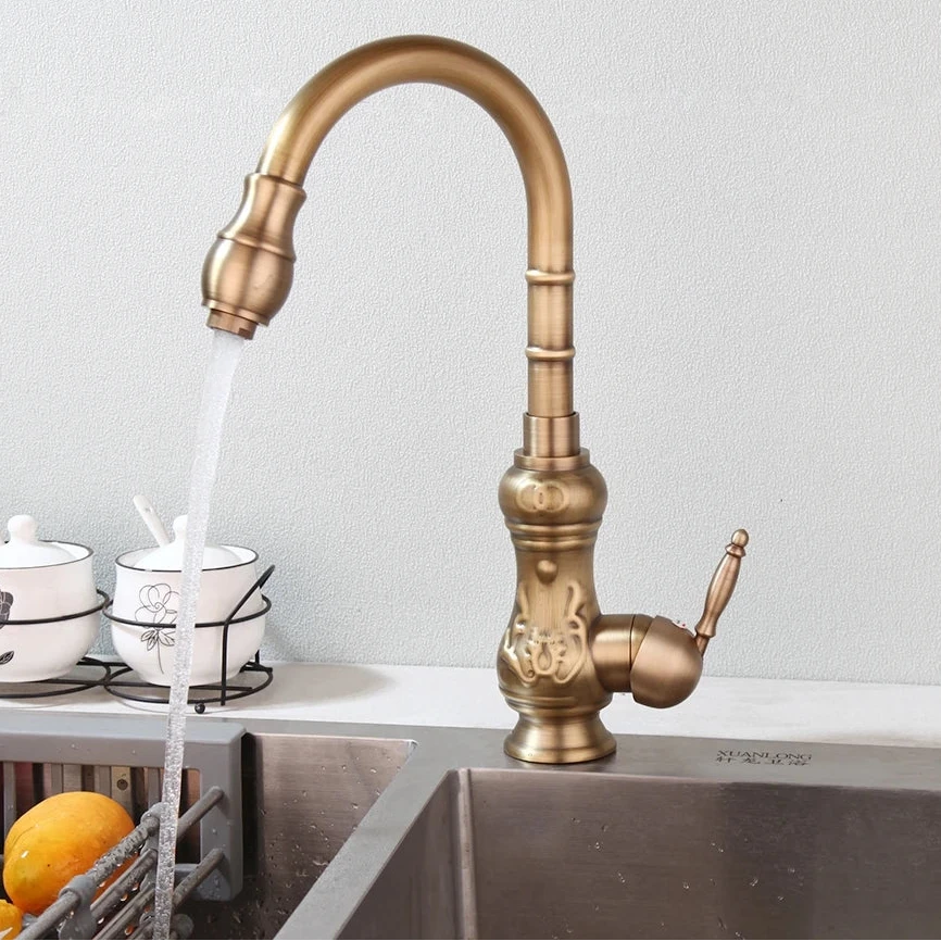 Torneira Cozinha Gourmet Brempo Dourado Polido Torneira Cozinha Gourmet Brempo Dourado Polido Artificio Lar Old Money 