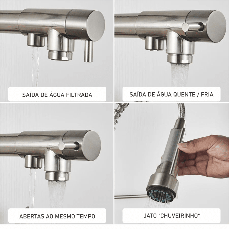 Torneira Cozinha Gourmet com Filtro Torneira Online