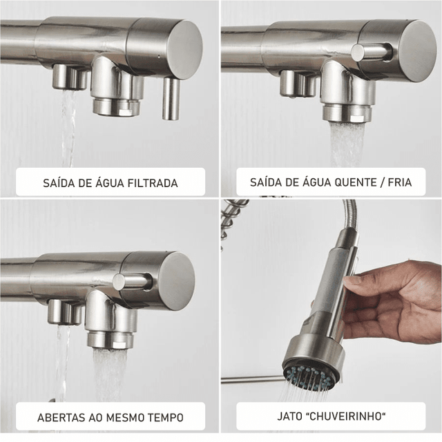 Torneira Cozinha Gourmet com Filtro Torneira Online