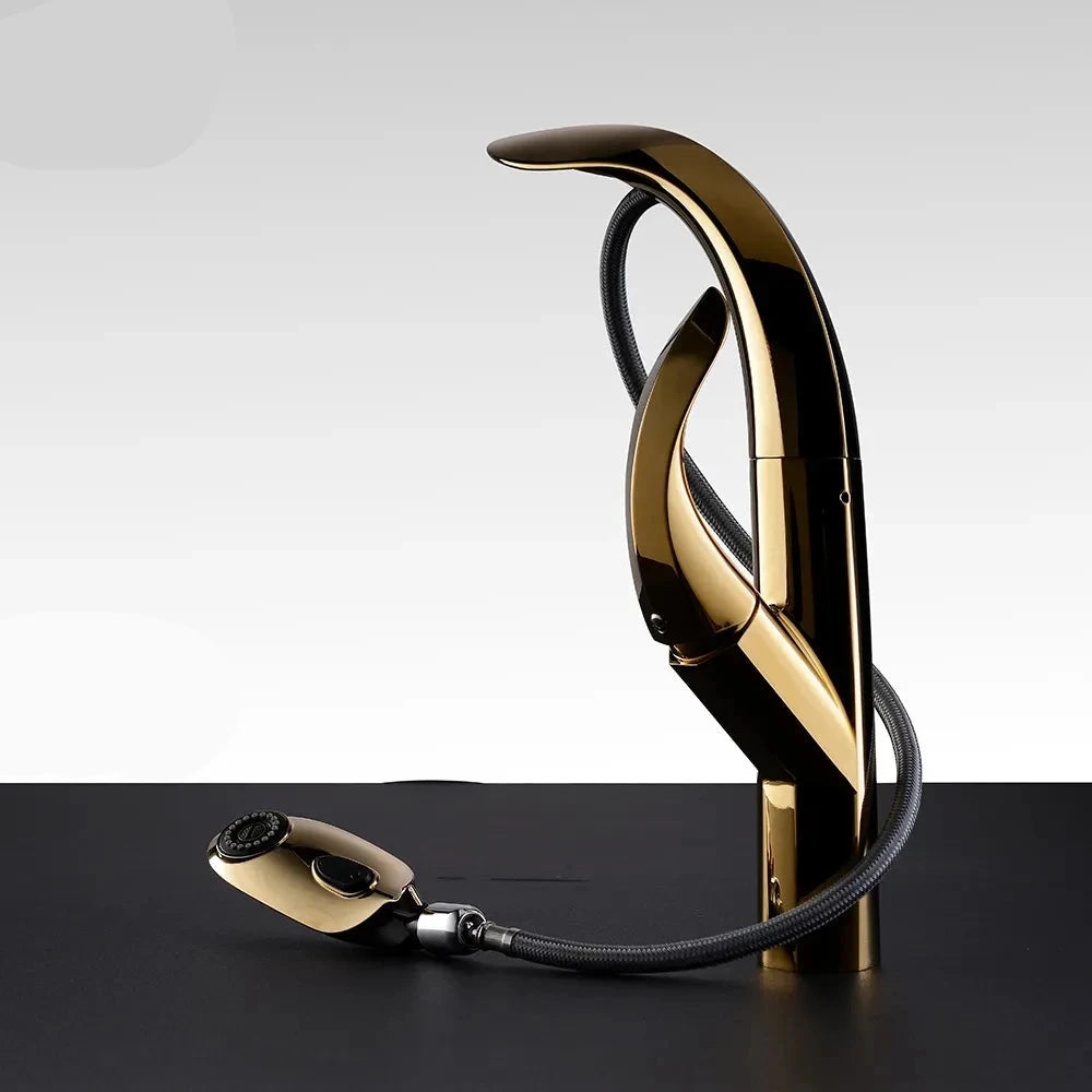 Torneira Cozinha Gourmet Dourado Elixir Alto Padrão Torneira Cozinha Gourmet Dourado Elixir Alto Padrão Artificio Lar 