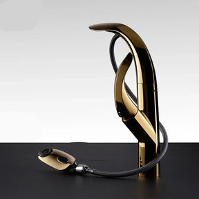 Torneira Cozinha Gourmet Dourado Elixir Alto Padrão Torneira Cozinha Gourmet Dourado Elixir Alto Padrão Artificio Lar 