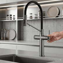 Torneira Cozinha Gourmet Espartacus Minimalista Torneira Cozinha Gourmet Espartacus Minimalista Artificio Lar Cinza 