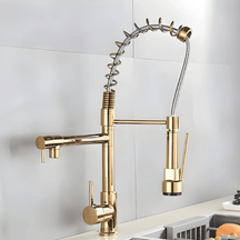 Torneira Cozinha Gourmet LED Groove Torneira Cozinha Gourmet LED Groove Artificio Lar Gold 