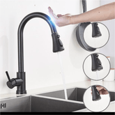 Torneira Cozinha Touch Sprayer Colors Torneira Online All Black 