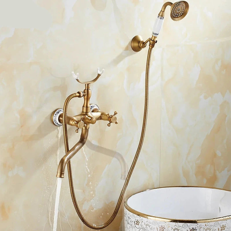 Torneira de Parede Para Banheira Antique Oldkuty Torneira de Parede Para Banheira Antique Oldkuty Artificio Lar 