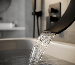Torneira De Parede Para Banheira Misturador AquaStream Luxe Monocomando Torneira De Parede Para Banheira Misturador AquaStream Luxe Monocomando Artificio Lar 