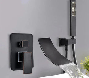 Torneira De Parede Para Banheira Misturador AquaStream Luxe Monocomando Torneira De Parede Para Banheira Misturador AquaStream Luxe Monocomando Artificio Lar 