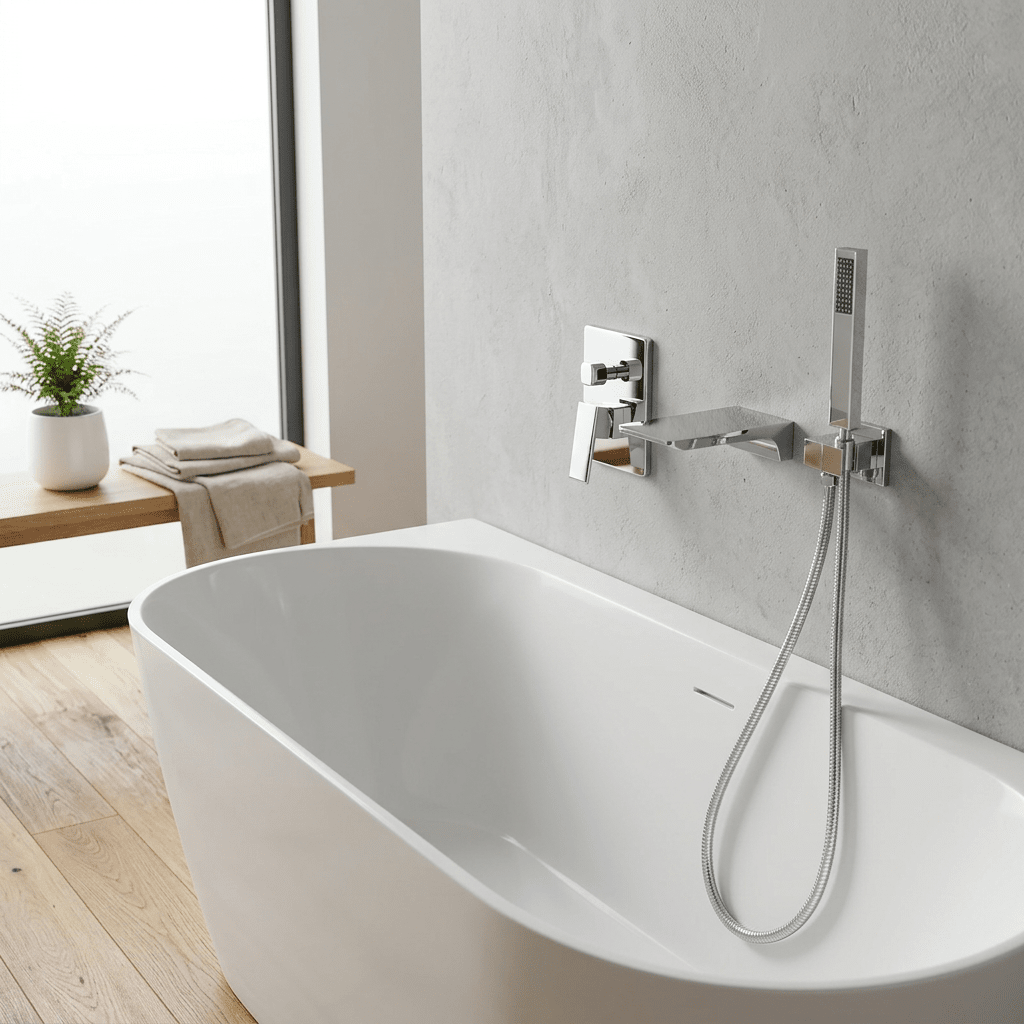 Torneira De Parede Para Banheira Misturador HydroLux Elite Monocomando Torneira De Parede Para Banheira Misturador HydroLux Elite Monocomando Artificio Lar 