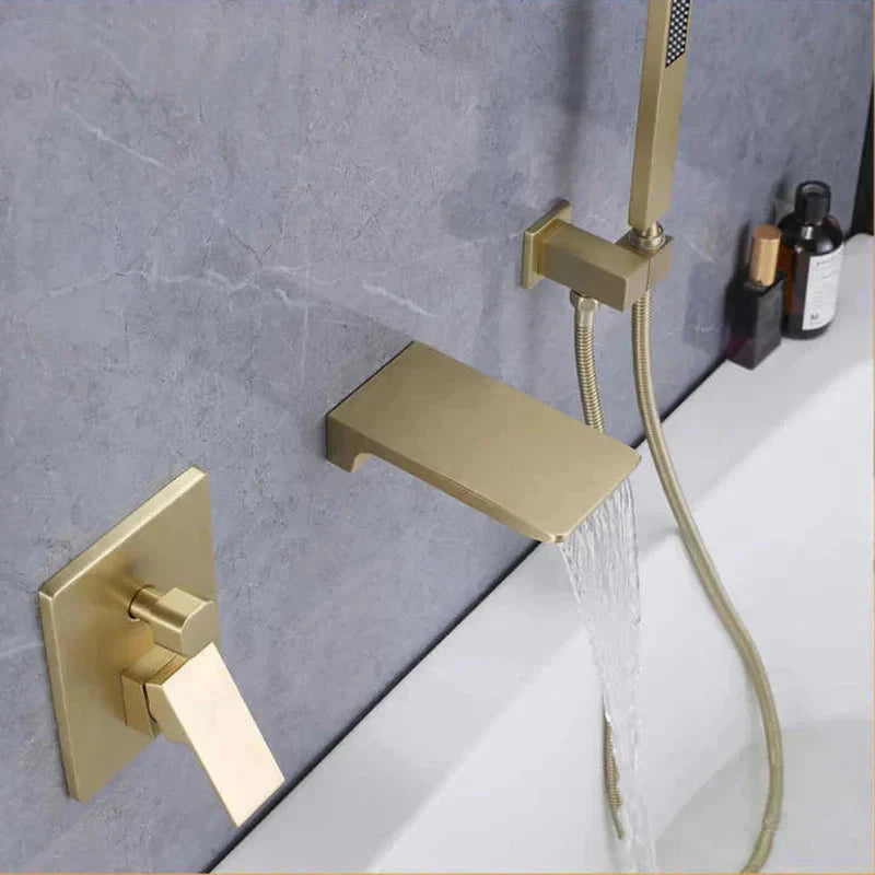 Torneira De Parede Para Banheira Misturador HydroLux Elite Monocomando Torneira De Parede Para Banheira Misturador HydroLux Elite Monocomando Artificio Lar Dourado 