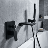 Torneira De Parede Para Banheira Misturador HydroLux Elite Monocomando Torneira De Parede Para Banheira Misturador HydroLux Elite Monocomando Artificio Lar Preto 