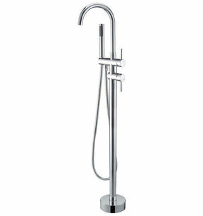 Torneira De Piso Para Banheira Misturador Monocomando Contemporâneo Danley Cromado Torneira De Piso Para Banheira Misturador Monocomando Contemporâneo Danley Cromado Artificio Lar 