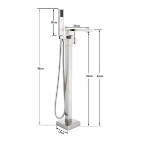 Torneira De Piso Para Banheira Misturador Pedestal Cromado Banheira Crockt Torneira De Piso Para Banheira Misturador Pedestal Cromado Banheira Crockt Artificio Lar 