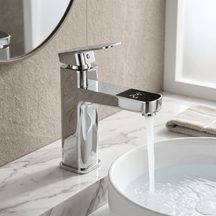 Torneira Digital Nirella Bathroom Cabinets Artificio Lar Cromado 