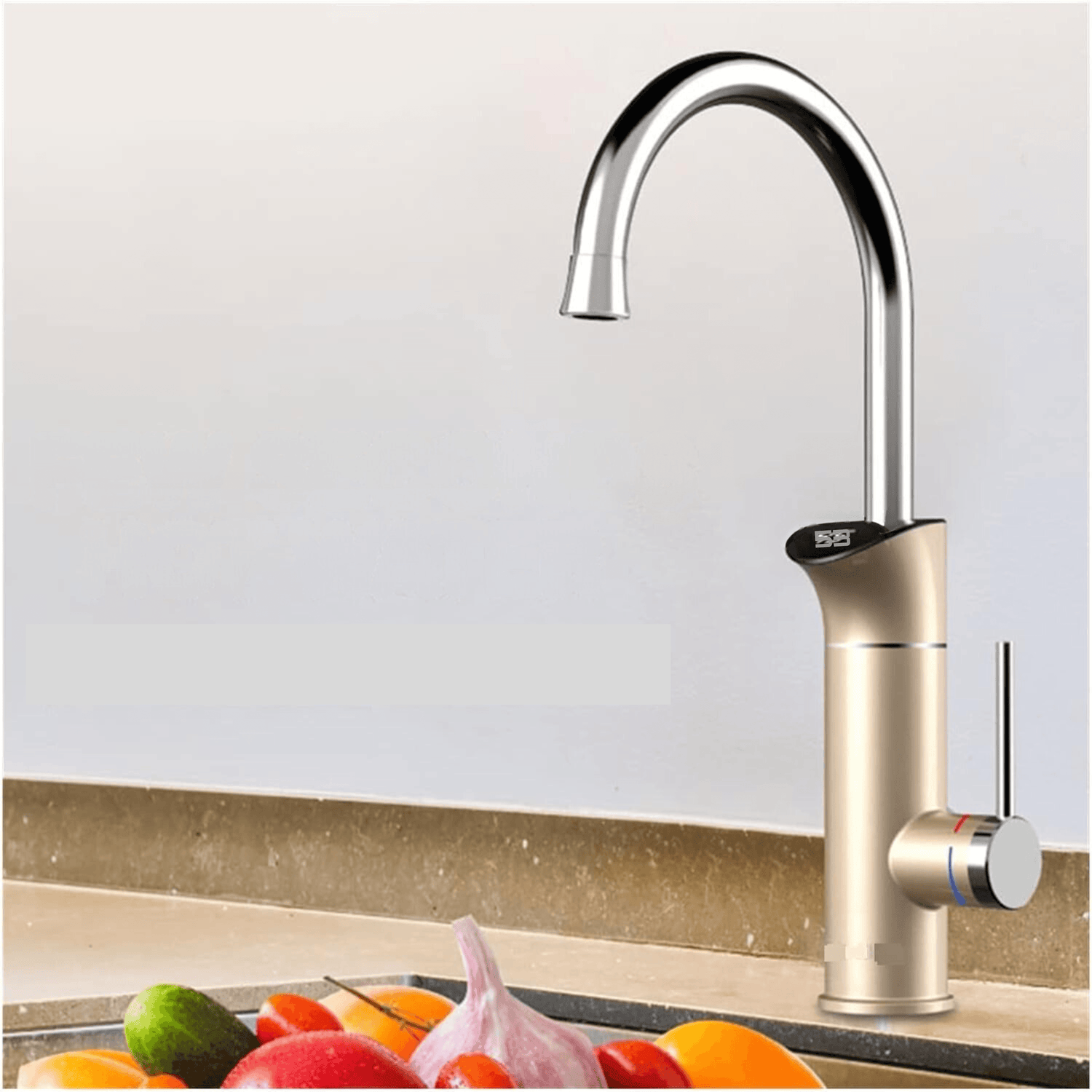 Torneira Elétrica Para Cozinha Bancada Visor Display 220v Perugia