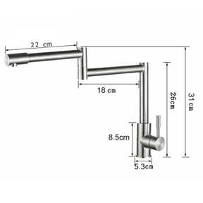 Torneira Gourmet Articulada 360 Bancada Inox ProFend torneira gourmet Cozinha Artificio Lar 