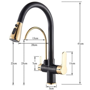 Torneira Gourmet Cozinha Com Filtro Extensiva Spray 3 Saídas Kraus Torneira Gourmet Cozinha Com Filtro Extensiva Spray 3 Saídas Kraus Artificio Lar 