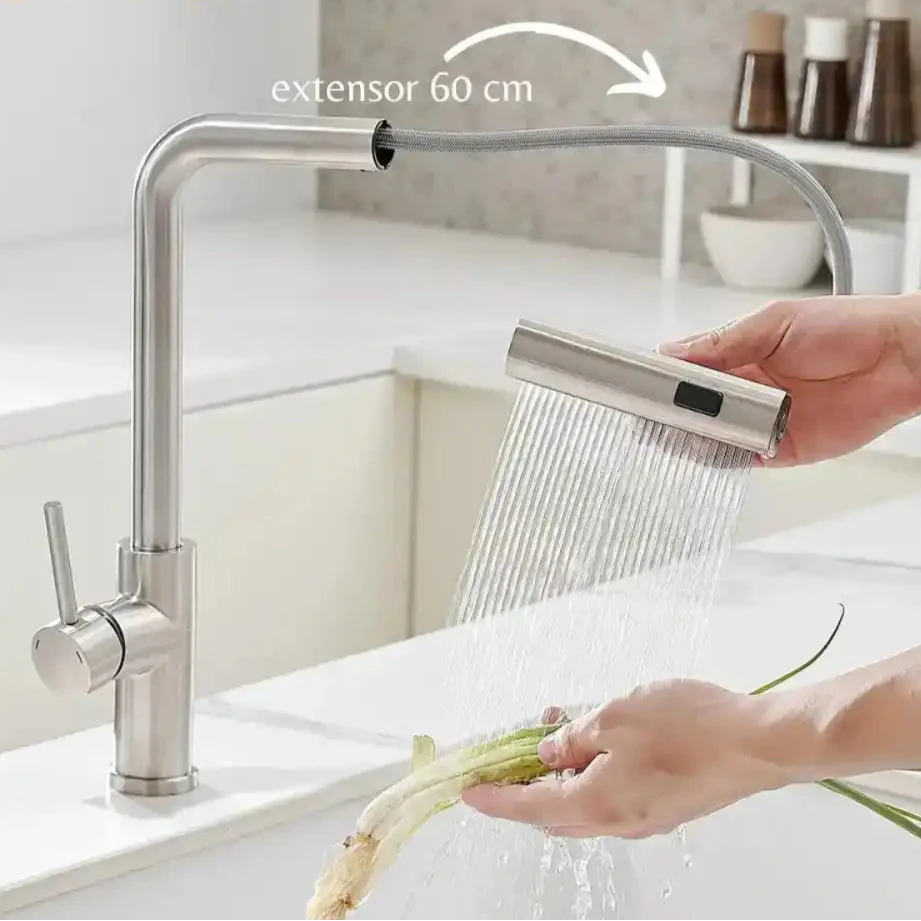 Torneira Gourmet Extensível Monocomando Multifuncional Brittan Torneira Gourmet Extensível Monocomando Multifuncional Brittan Artificio Lar 