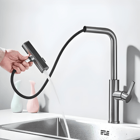 Torneira Gourmet Extensível Monocomando Multifuncional Brittan Torneira Gourmet Extensível Monocomando Multifuncional Brittan Artificio Lar Cinza Grafite B Á Pronta Entrega 