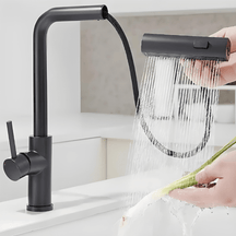 Torneira Gourmet Extensível Monocomando Multifuncional Brittan Torneira Gourmet Extensível Monocomando Multifuncional Brittan Artificio Lar Preto Fosco A Á Pronta Entrega 