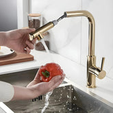 Torneira Gourmet Extensível Monocomando Venzalo Torneira Gourmet Extensível Monocomando Venzalo Artificio Lar Dourado Á Pronta Entrega 