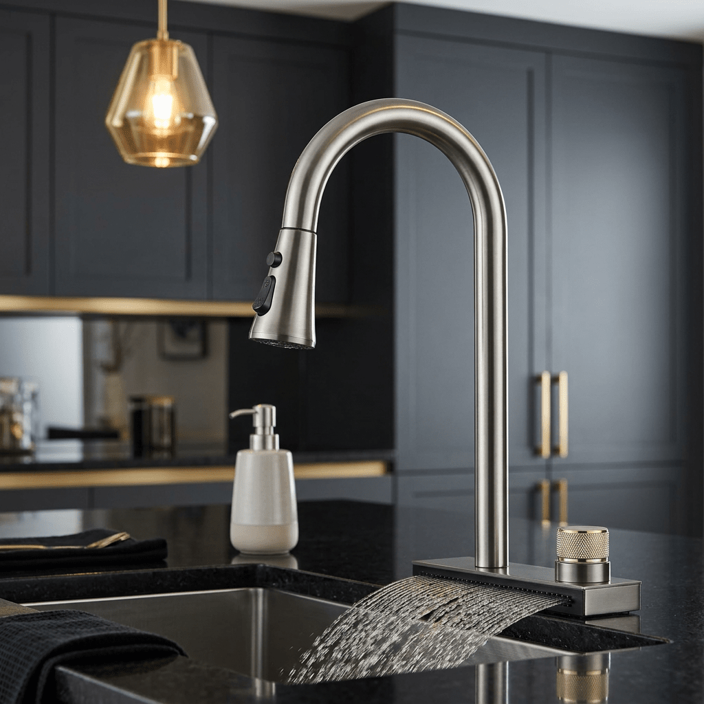 Torneira Gourmet Extensível Spray Cachoeira 360 Rumble Torneira Gourmet Extensível Spray Cachoeira 360 Rumble Artificio Lar 