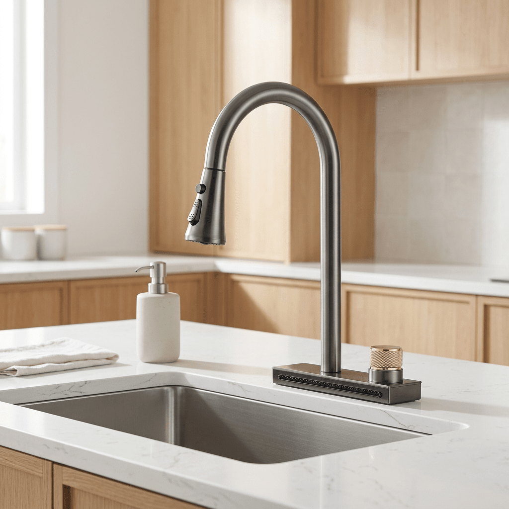 Torneira Gourmet Extensível Spray Cachoeira 360 Rumble Torneira Gourmet Extensível Spray Cachoeira 360 Rumble Artificio Lar 