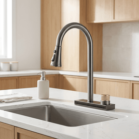 Torneira Gourmet Extensível Spray Cachoeira 360 Rumble Torneira Gourmet Extensível Spray Cachoeira 360 Rumble Artificio Lar 